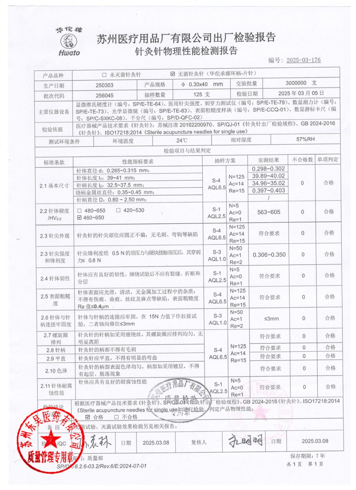 256045无菌针灸针
