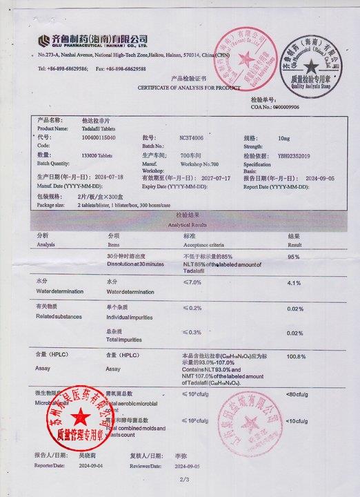 NC3T4006他达拉非片3