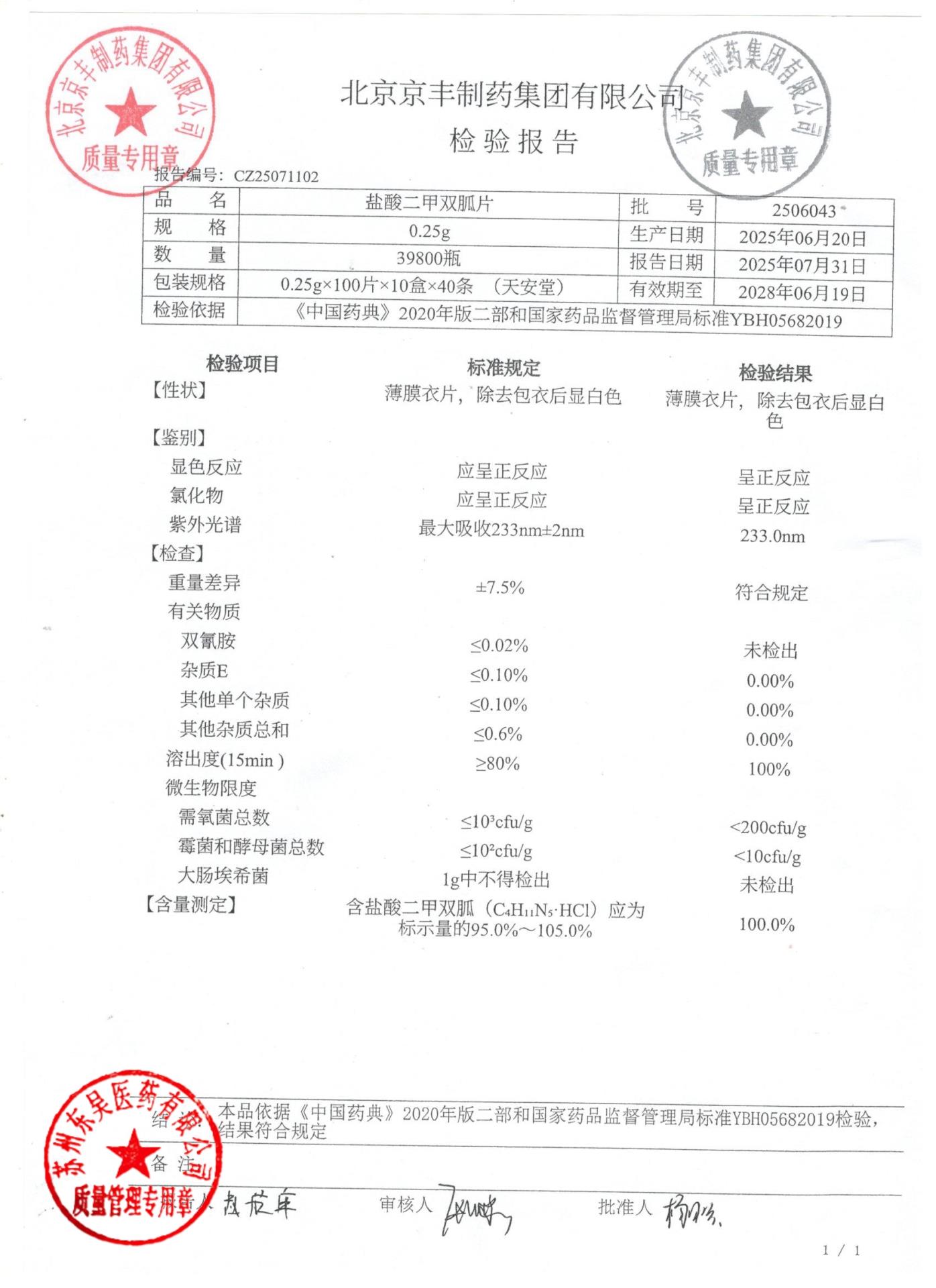 2506043盐酸二甲双胍片