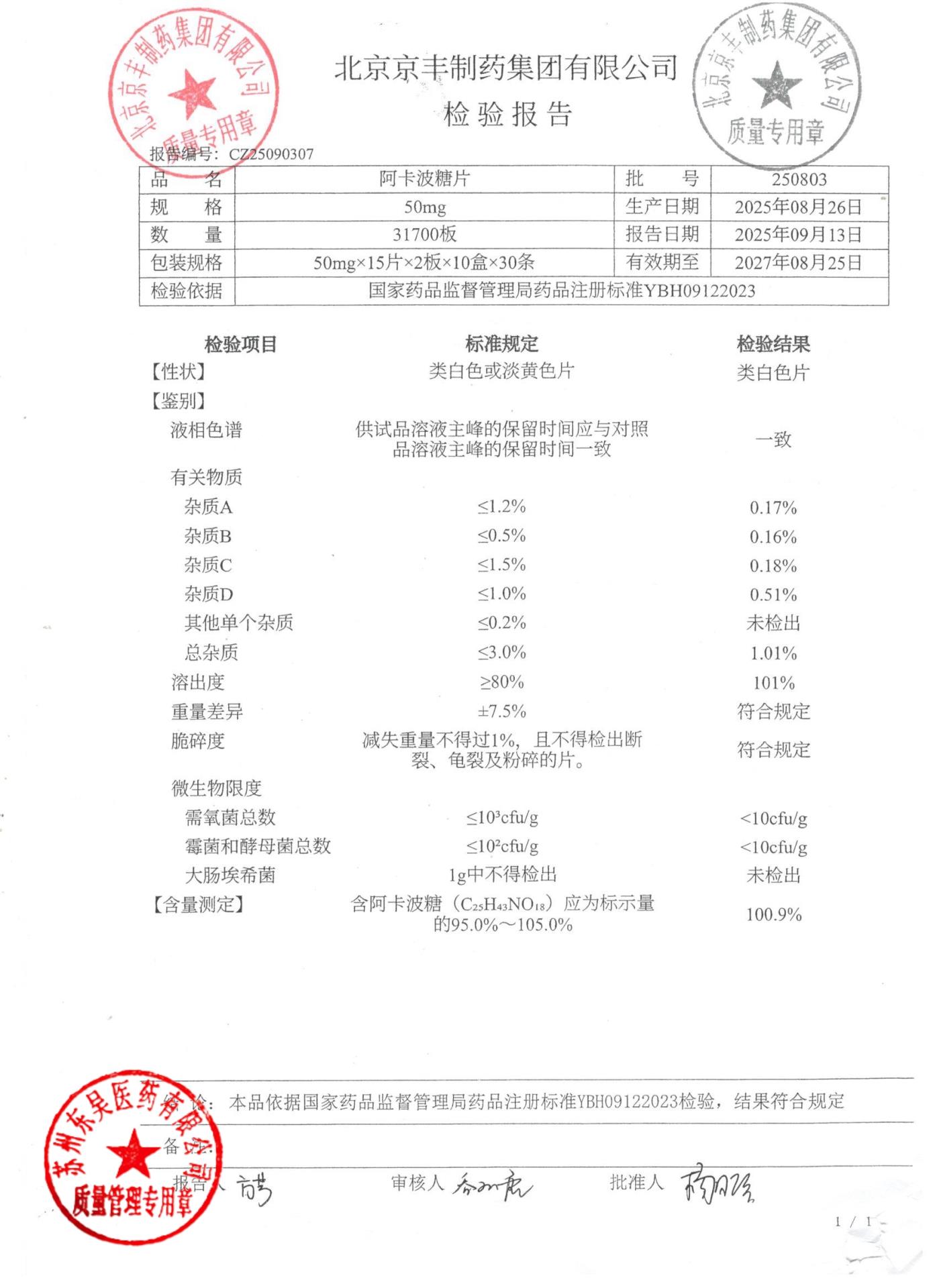 250803阿卡波糖片