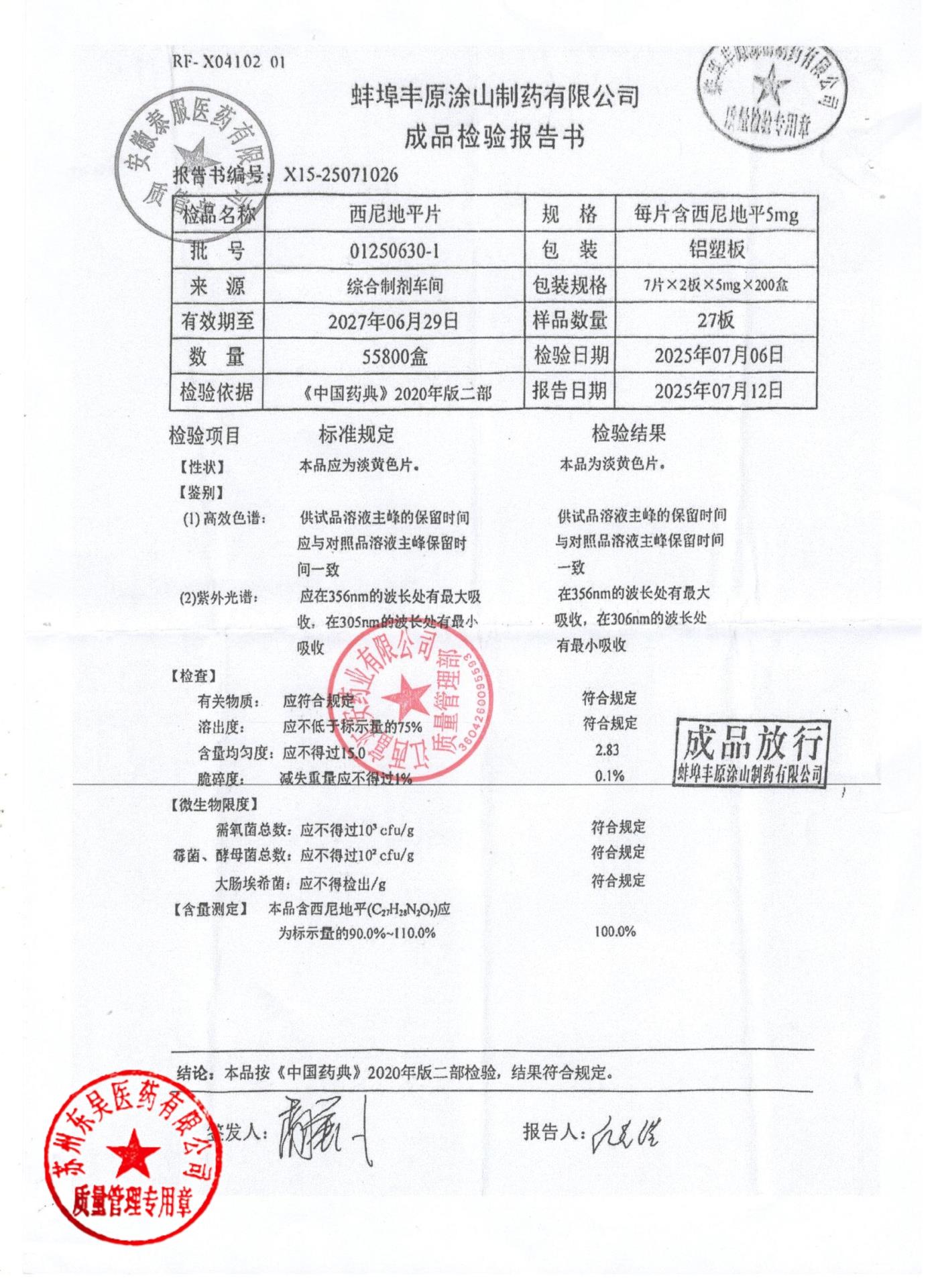 01250630-1西尼地平片
