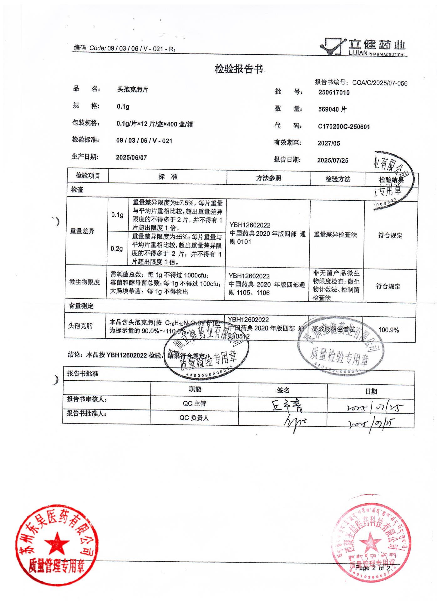 250617010头孢克肟片2