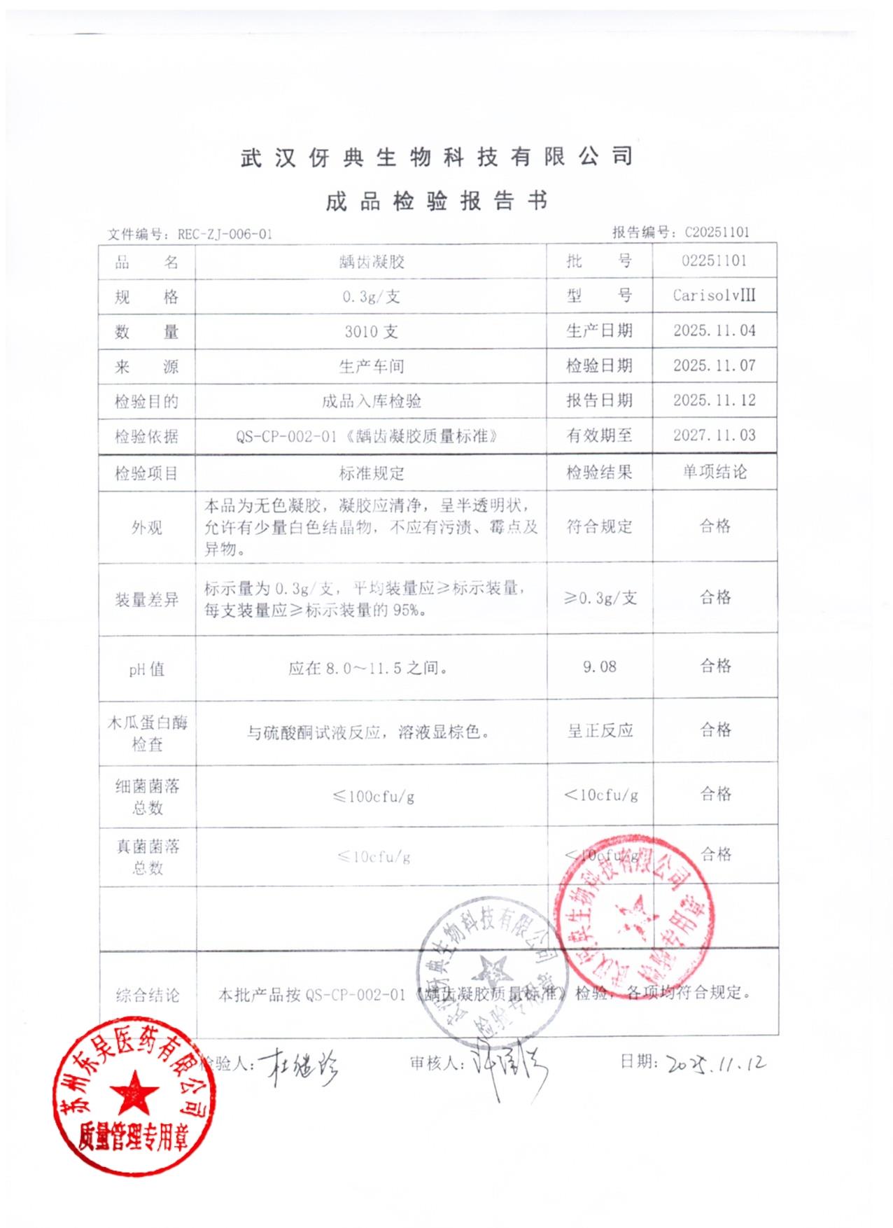 02251101龋齿凝胶