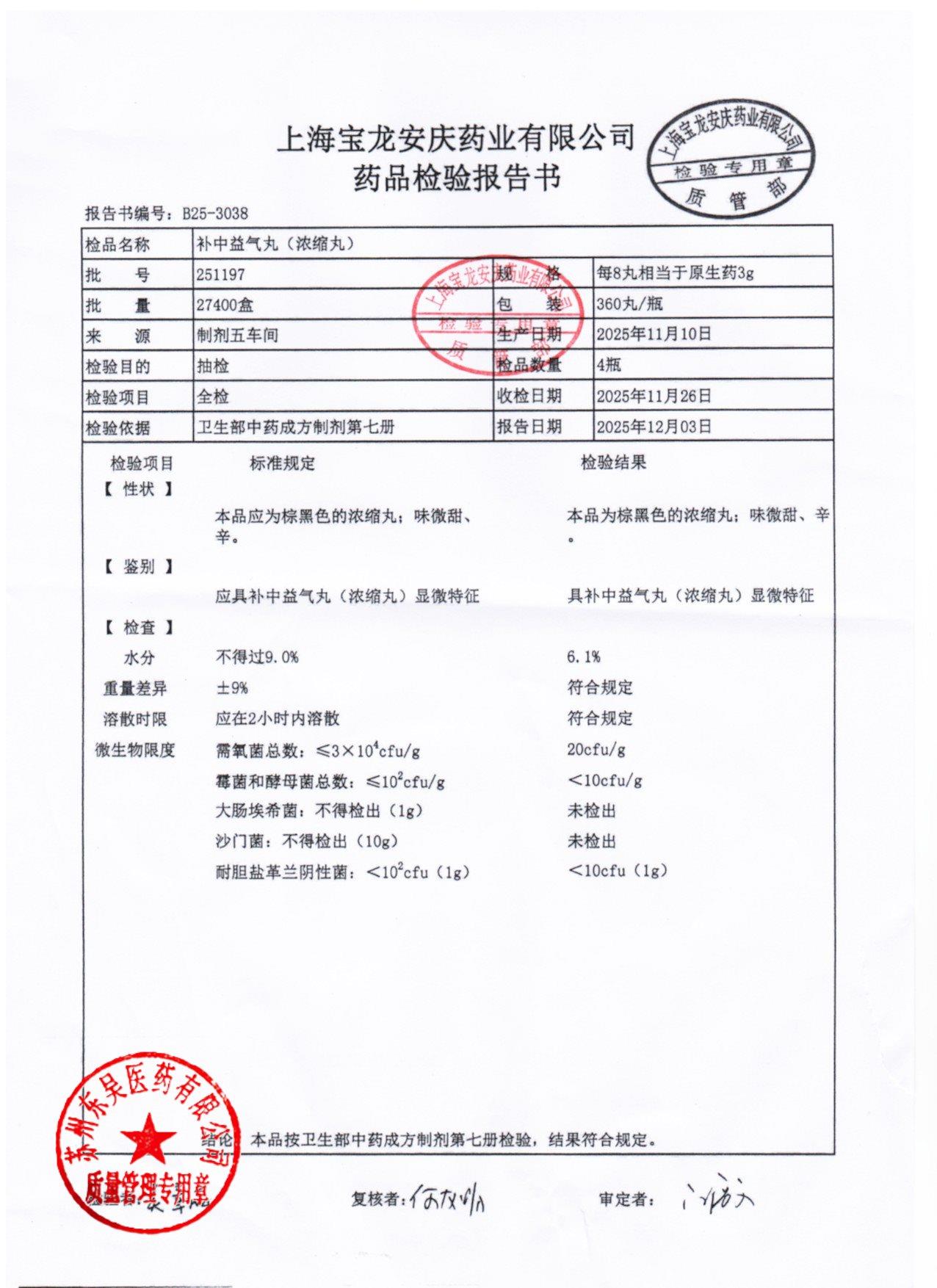251197补中益气丸
