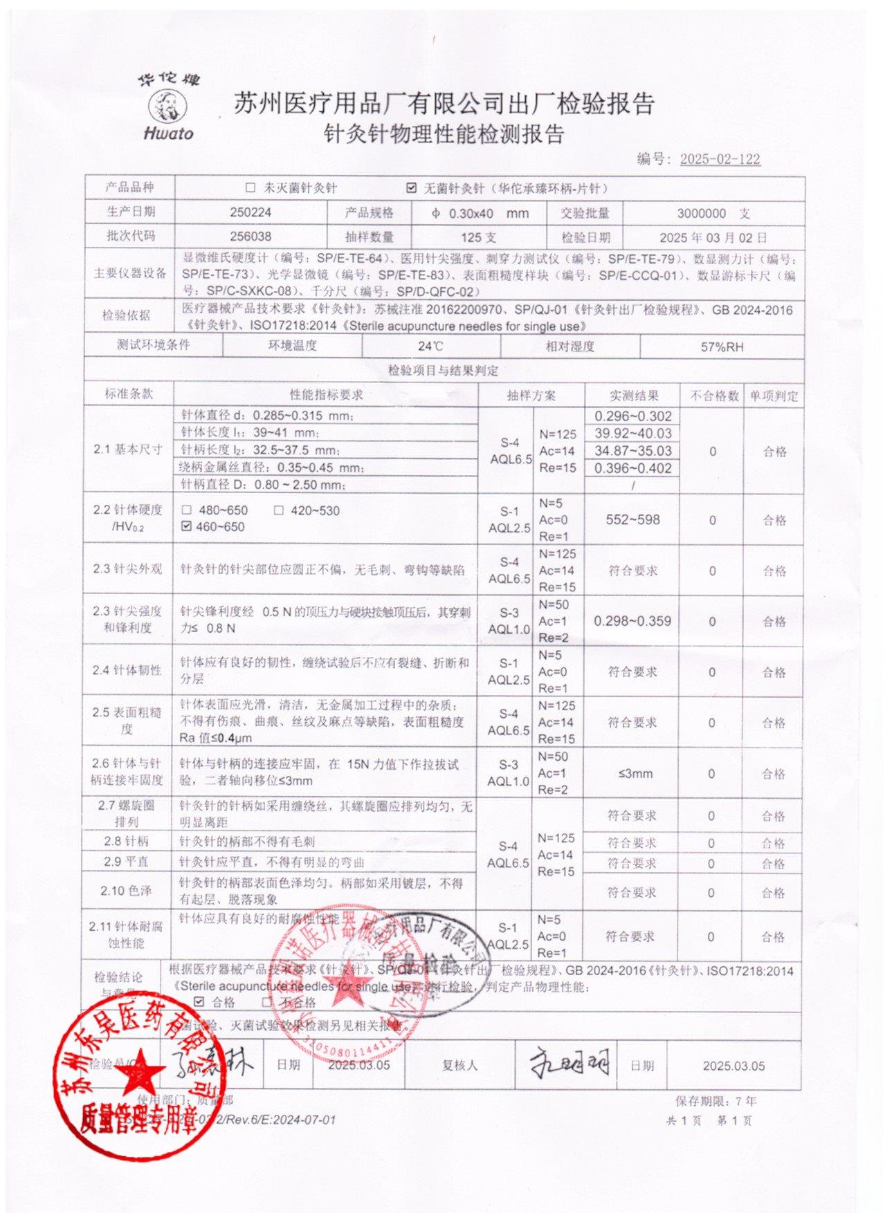 256038无菌针灸针