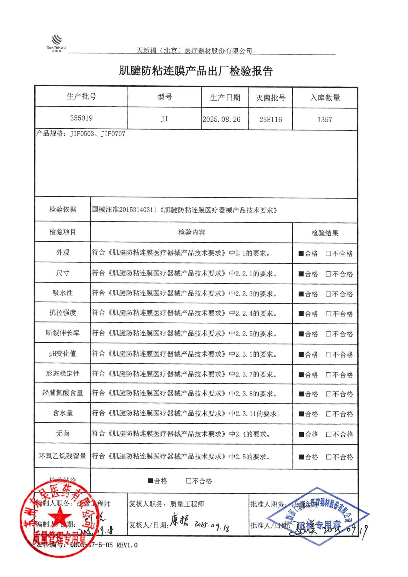255019肌腱防粘连膜