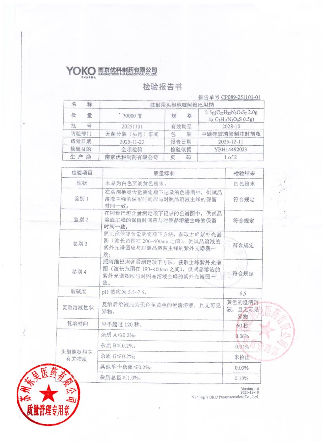 20251101注射用头孢他啶阿维巴坦纳1