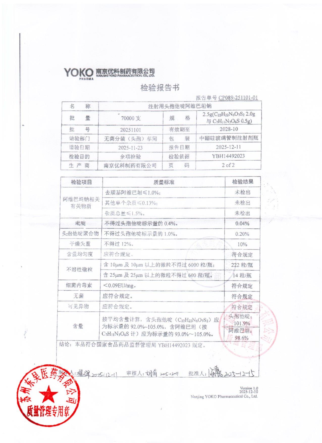 20251101注射用头孢他啶阿维巴坦纳2