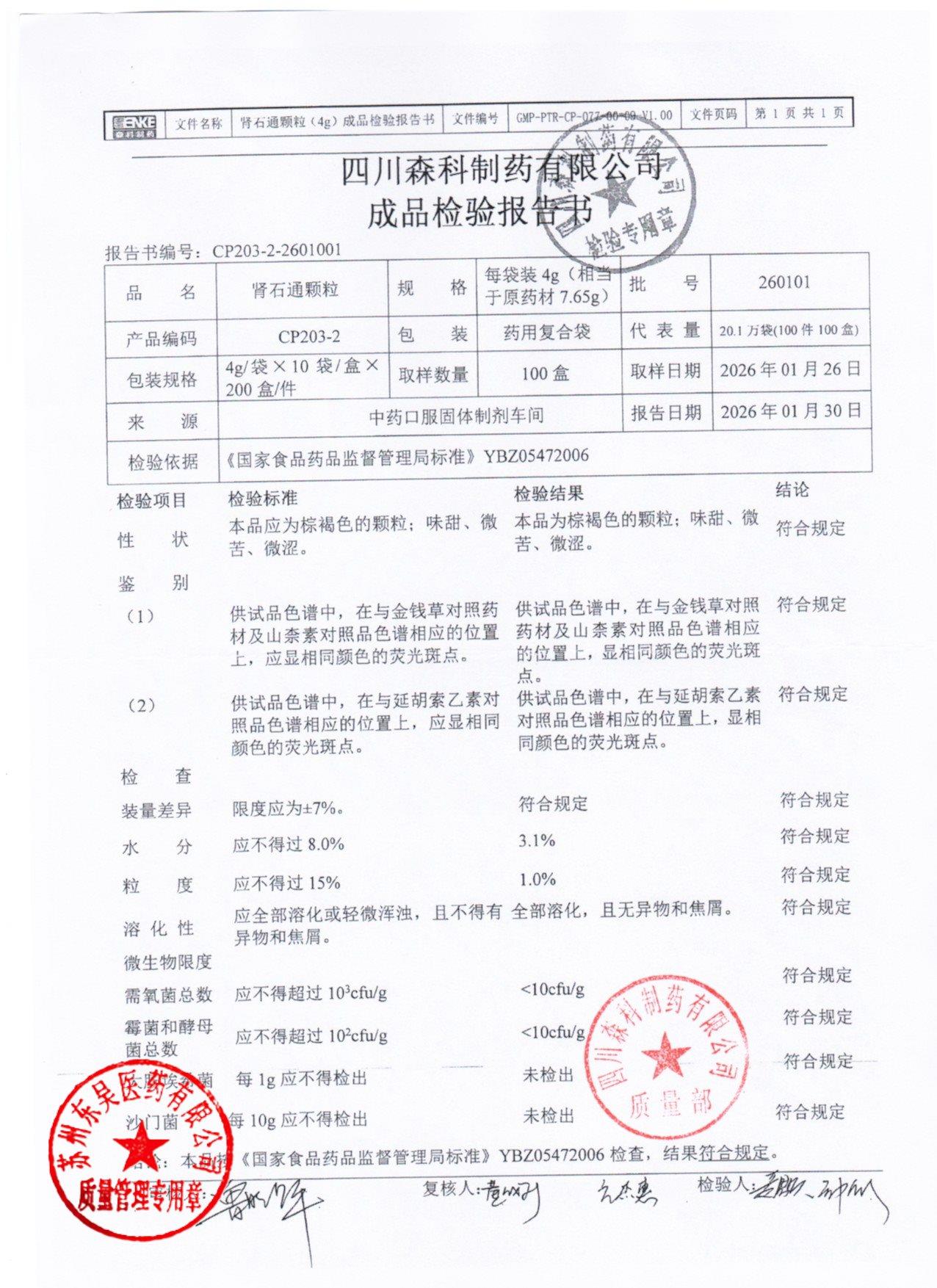 260101肾石通颗粒